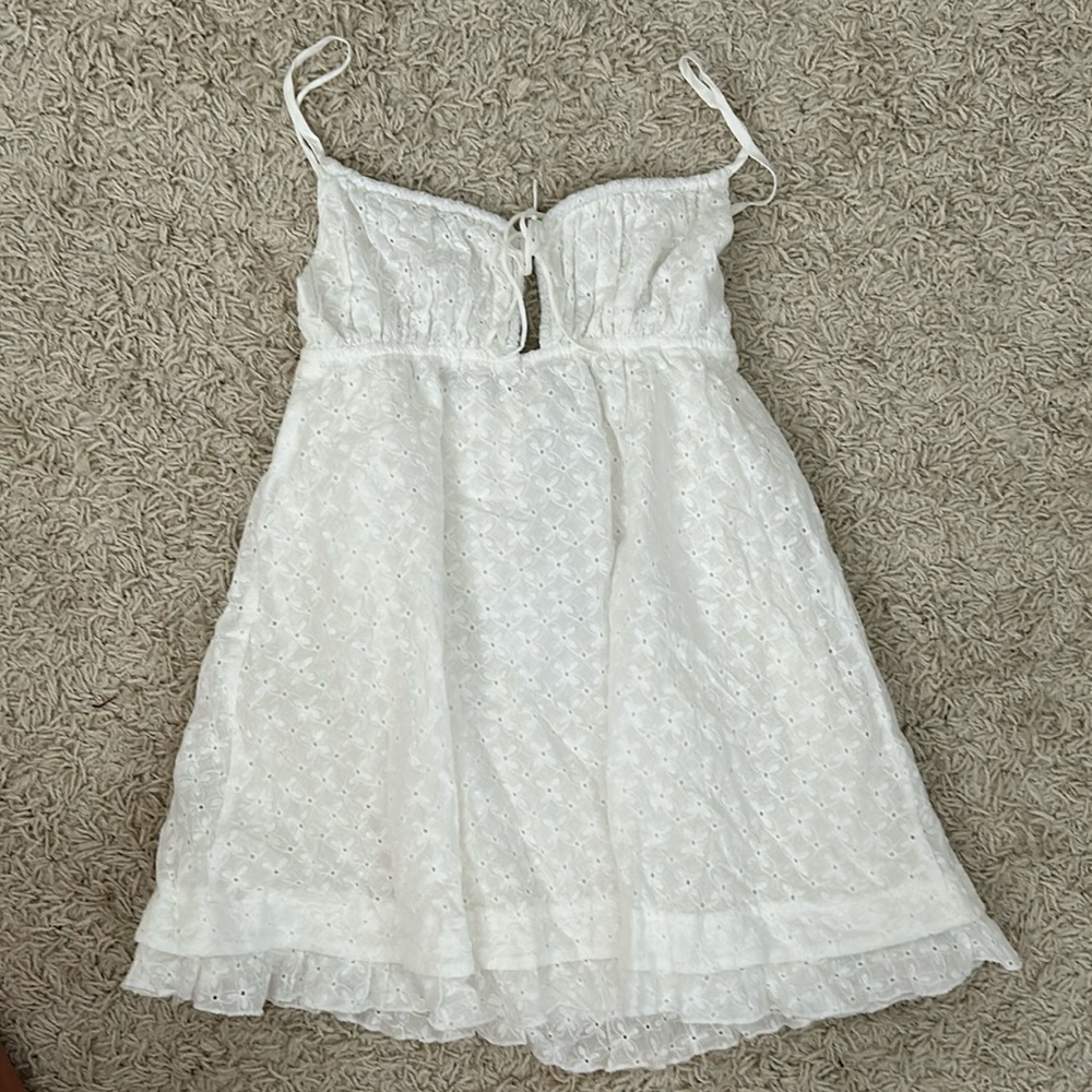 White mini dress